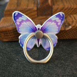 Butterfly Phone Ring Holder - Purple